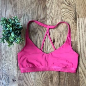 Bright Pink Under Armor Sports Bra